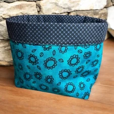 Floral - Fabric Storage Basket - 100% Cotton