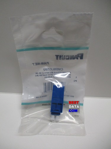 Panduit CMDSLCZBU LC duplex mini-com module fibre optique adaptateur manches fendues - Photo 2/3