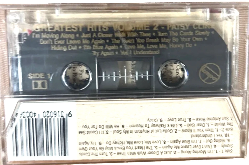 Patsy Cline Greatest Hits Vol 2 Cassette VGC - Image 2 of 4