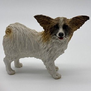 Papillon Dog Figurine Brown / White Conversation Concepts, Item DF47A Knickknack