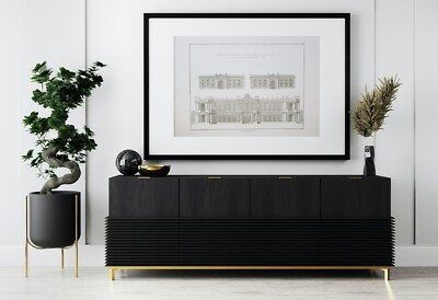 Vintage Architecture art print | Jacques-François Blondel lithograph 23in x 29in