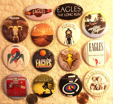 Eagles Band PIN BUTTON LOT 14 CD LP Christmas Gift Cyber Sale Stocking Stuffer
