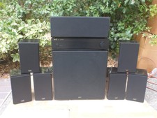 Nht 7.1 Channel Home Theater Speakers W Subwoofer And Subwoofer Amplifier