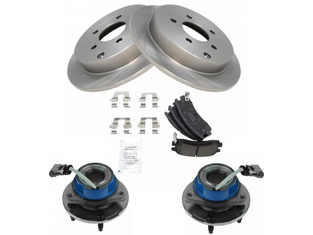 2002-2004 AWD Venture Rear Brake Pad, Rotor, and Wheel Hub Kit 45VXMP