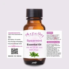 Spearmint Essential Oil - 30 mL (1 oz) - 100% Pure Therapeutic Grade  Oil