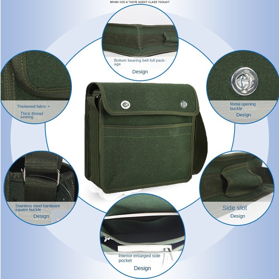 Cleaning Organizer Tool Storage Bags Canvas Repair Bag Durable Toolkit