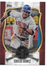 2015 Topps Update Baseball First Home Run White Carlos Gomez Mets