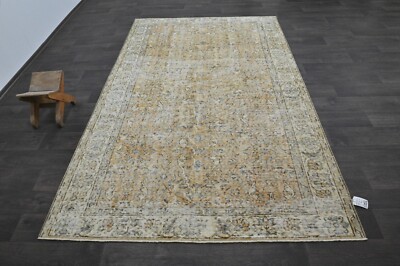 Oushak Türkisch Vintage Teppich 5x9 Kelim Rug Anatolisch Handarbeit Boho Deko...