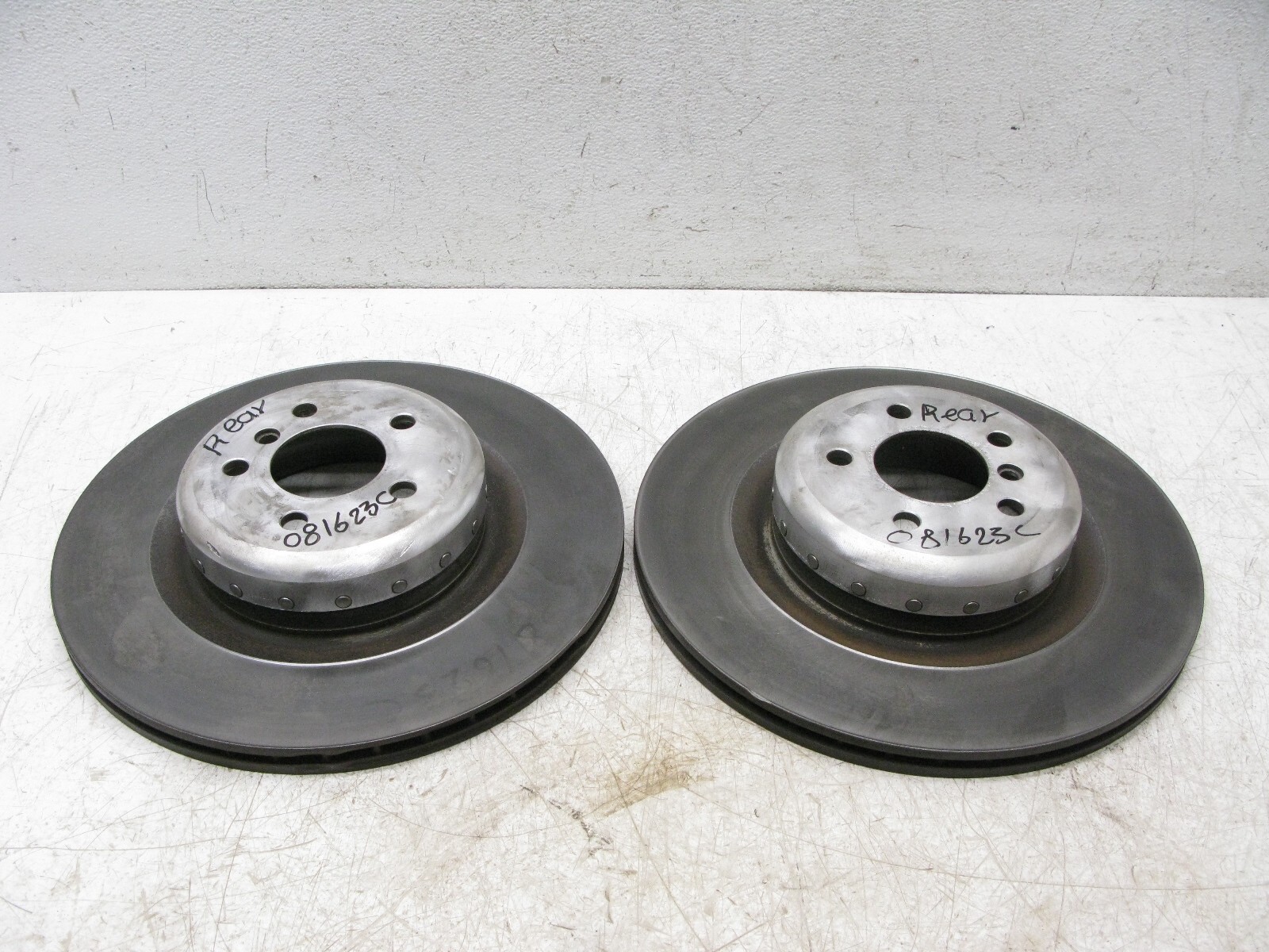 1014 BMW E70 X5M E71 X6M BRAKE DISC ROTOR REAR LEFT RIGHT SET OEM 081623C eBay
