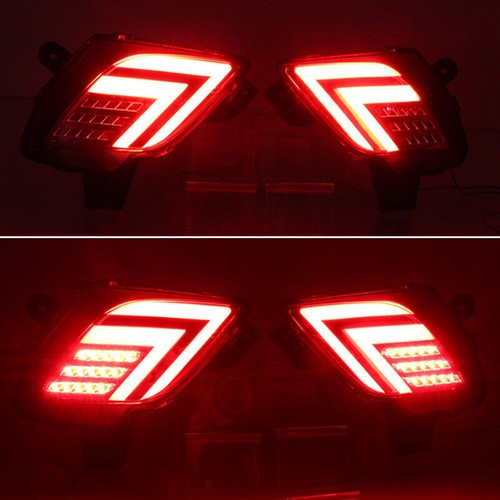 LED Rear Bumper Reflector Fog Brake Turn Indicator Lights For Mazda CX-5 2012-16 - Picture 10 of 10