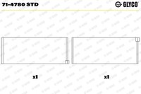 Glyco 71-4780 STD Pleuellagerschale