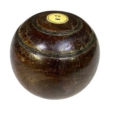 Lignum Bitae Hardwood 2 'JB' Antique Lawn Bowling Ball-A Great Find 