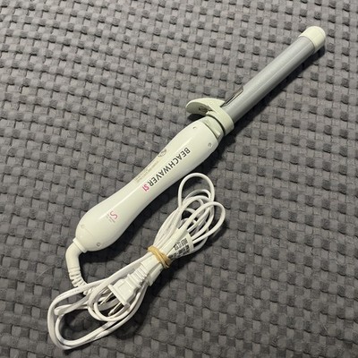 Beachwaver S1 Rotating Curling Iron Ceramic 1 Inch Barrel White Dual Voltage