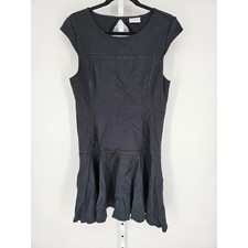 Kate Young for Target Women's Black Zip Up Round Neck Knee Length Dress Size L