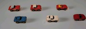 Micro Machines Lot of 6  Corvettes &ndash; Vintage Galoob Mini Vehicles 