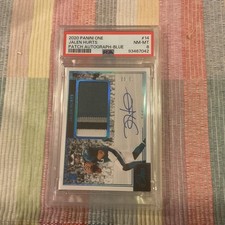 2020 Panini One Football Jalen Hurts RPA 4 Color Patch 73/99🚀 PSA 8