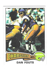 1975 Topps Football / San Diego Chargers / Dan Fouts ROOKIE CARD high grade HOF