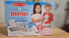 Melissa  Doug Super Smile Dentist Kit Toy Play Set 25 Pc Dental New Sealed