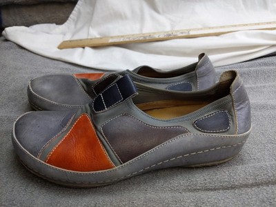 Spring Step L'Artiste ADA-GRYM Shoes Womens 10 41 Gray Leather Slip On Comfort