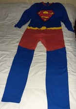 Superman George Large Mens One piece Pyjama All in one. Zip up. 42"Chest. 41"leg