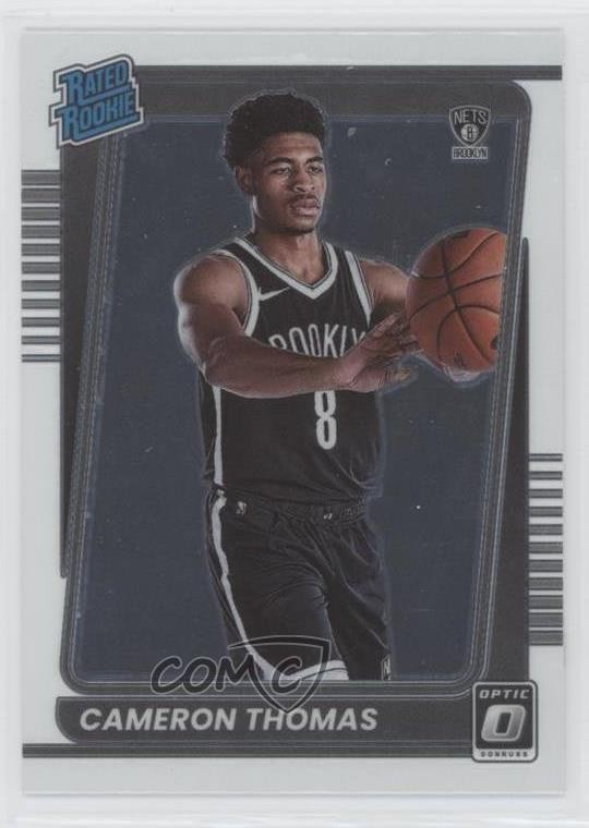 2021-22 Panini Donruss Optic Rated Rookie Cameron Thomas #153 16h3