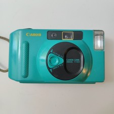 Canon Snappy S 35mm Point  Shoot Film Camera - TEAL - PARTS ONLY