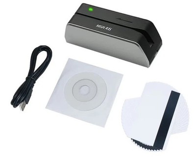 MSRX6 Swipe Card Reader Writer 3-Track USB MSR X6 Compatible w/ MSR206 MSR605X