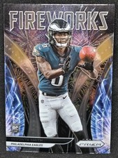 2021 Panini Prizm Devonta Smith Fireworks Rookie RC #F-12 Philadelphia Eagles