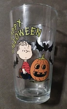Peanuts Linus Happy Halloween Autumn 2020 16 oz. Pint Glass Cup 