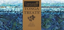 Timeless Treasures Tonga Treats - JUNIPER - 42 10" Batik Fabric Squares