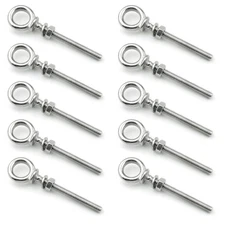 316 Stainless Steel Eye Bolt, Heavy Duty Shoulder Eyebolts Screws with Washer an