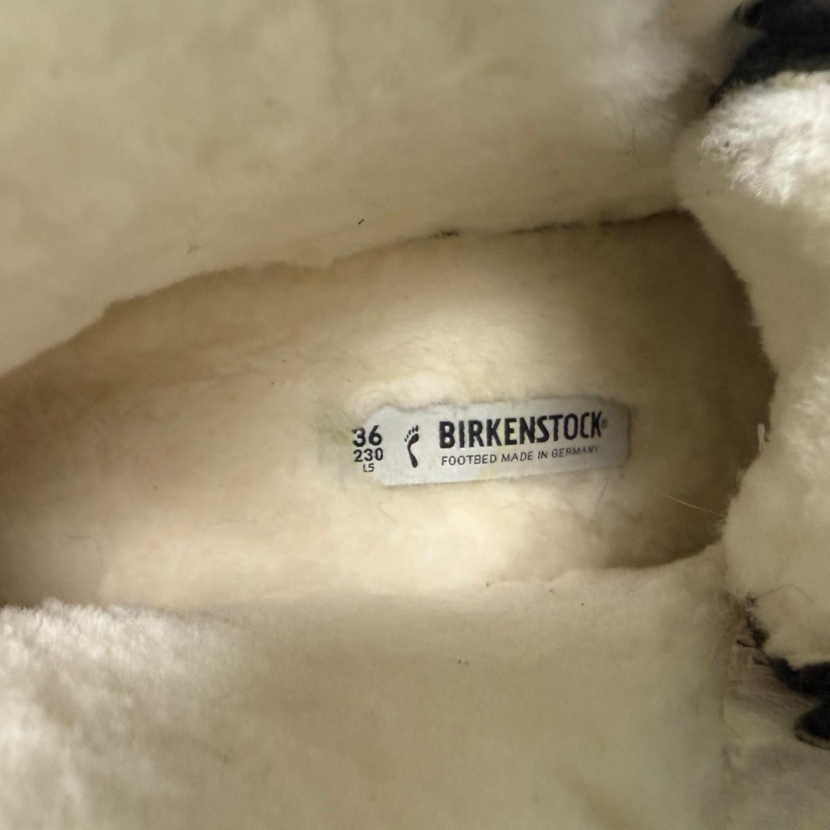Birkenstock Bryson Womens Gray Shearling Waxy Nubuck Graphite Boots Sz 36 US 5.5 View 6