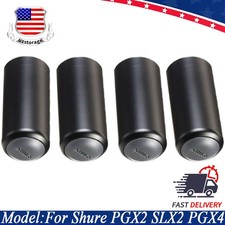 4X For Shure PGX2 SLX2 PGX4 Handheld Mic Transmitter Battery Screw on Cap Cover