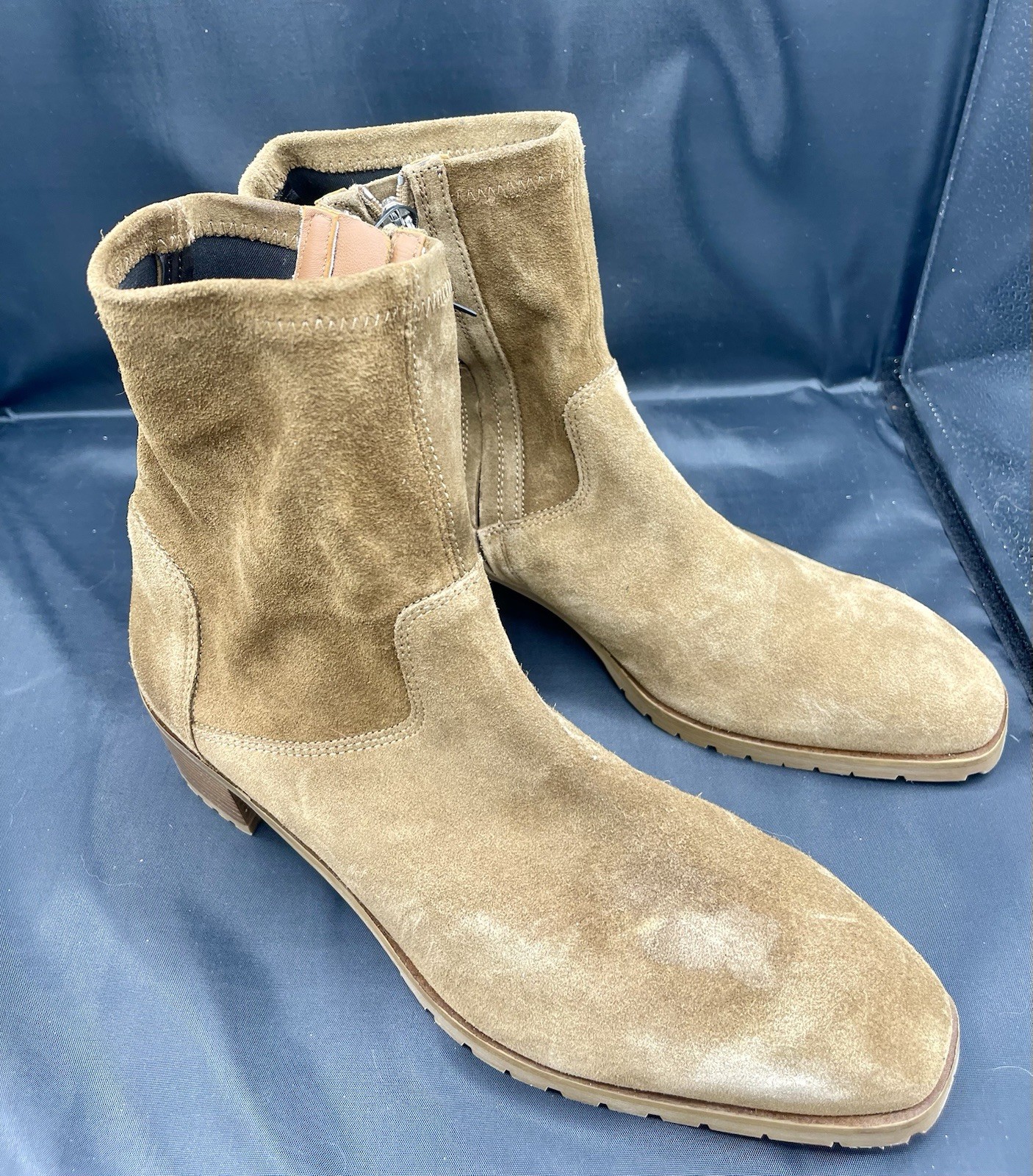 Aquatalia Women's Waterproof Zip Up Boots, Champagne Brown Size 12 M DM2024 NWOT image 3