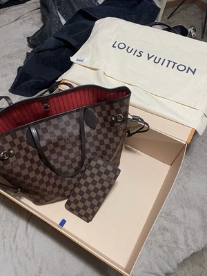 Louis Vuitton Neverfull Tote MM Brown Canvas