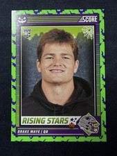 2024 Panini Rising Stars Drake Maye #17 Green Bats (RC) Patriots 
