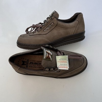MePhisto Runoff Olive Green Nubuck Comfort Lace Up Shoes Men z 10.5 US NEW