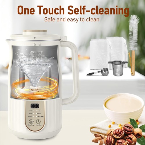High-Quality Stainless Steel Nut Milk Maker – 35oz Capacity & Self-Cleaning Mode - Picture 7 of 9