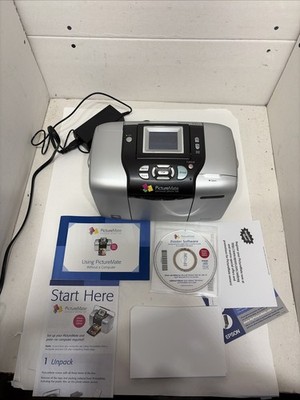 Epson PictureMate Personal Photo Lab Digital Portable Printer TESTED Works.