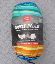 Grand Trunk Double Deluxe Parachute Nylon Hammock 400lb Capacity Camping Hammock