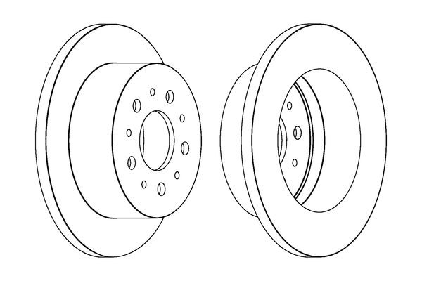 2 St. Ferodo Bremsscheibe Premier Coat+ Disc DDF1653C-image