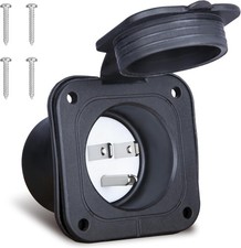 15 Amp Flanged Inlet, 5-15AC 125V RV Shore Power Inlet
