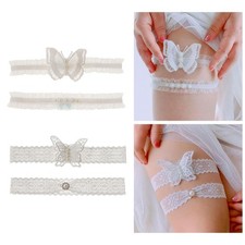 Giarrettiera da sposa per la sposa, anelli elastici per le gambe, serate e