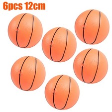 6 St&uuml;ck Basketb&auml;lle aufblasbar 12cm 200g PVC orange Eltern-Kind Spiel Indoor S