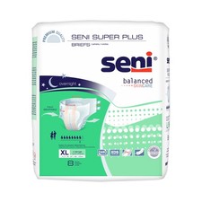 Seni Incontinence Brief Breathable / Overnight S-XL08-BP1 Heavy to Severe 8 Ct