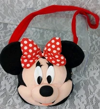 Minnie Mouse Purse Bag Shoulder Strap Jerry Leigh Disney 3D Vacation Park Plush