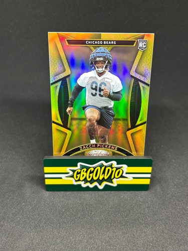 2023 Panini Certified - Rookies Zacch Pickens #157 Gold Mirror /25 RC - Picture 1 of 2