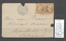 France - Devant de Lettre - EXPOSITION UNIVERSELLE DE PARIS - 1867 + losange EU