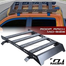 For 2022-2026 Frontier Crew Cab Black Window Frame Roof Rack Basketwind Fairing