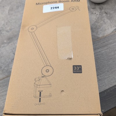 Mikrofonausleger Arm mit Riser verstellbar Mikrofonständer 33 Zoll große Reichweite Ausleger Aveek